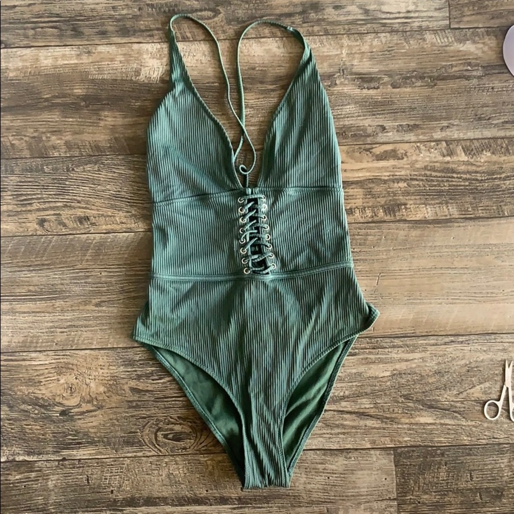 Green One Piece Swimsuit
